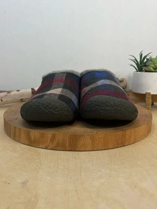 KEEN Howser Slide Plaid Wool Slip-On Clogs - Multi/Blue - Size 9 - Picture 7 of 14